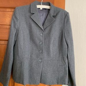 Gray wool blazer